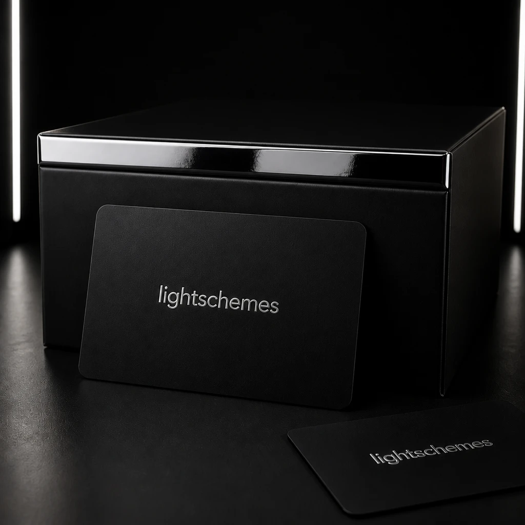 Glossy packaging box — Close Black Card variation of Black Card Glossy Packaging.