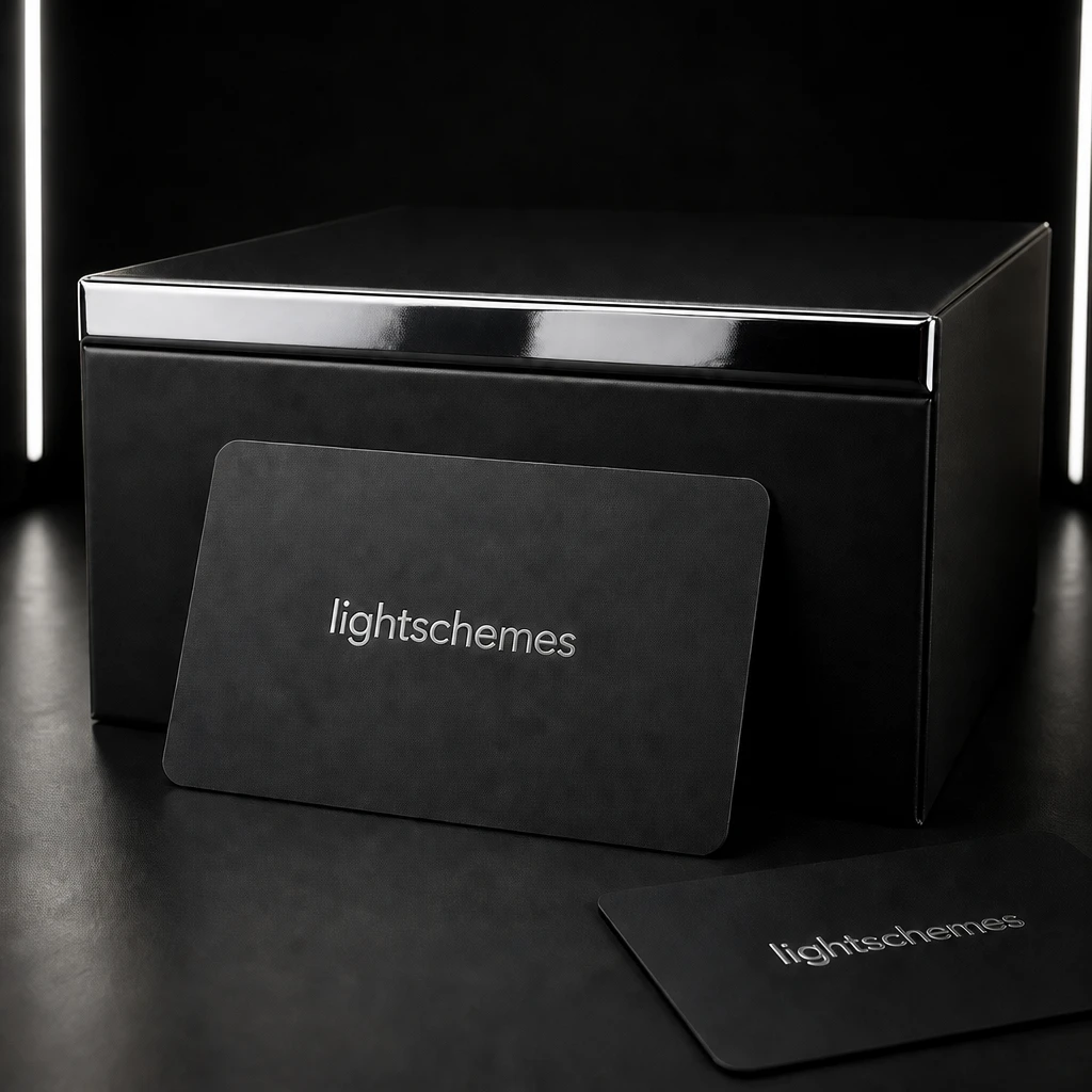 Glossy packaging box — Top Edge Definition variation of Black Card Glossy Packaging.