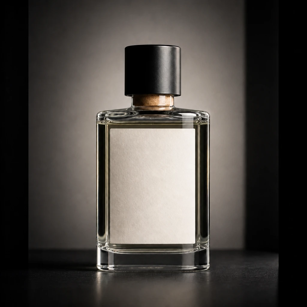 Product bottle — Background Strip Separation variation of Black Card Transparent Bottle Control.