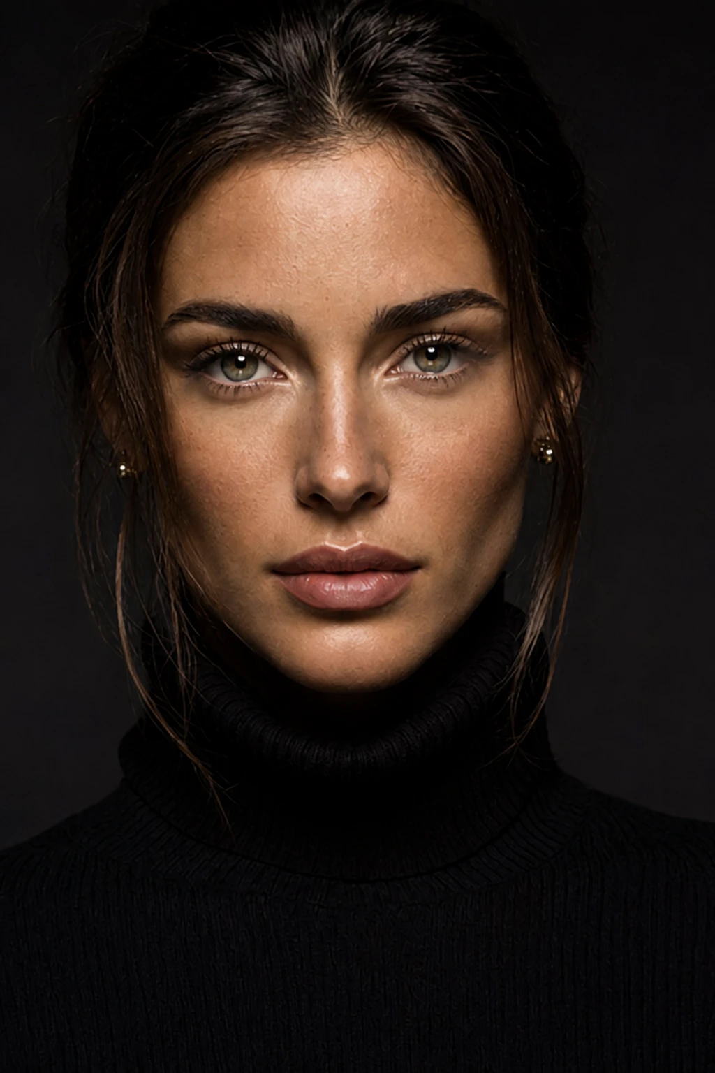 Portrait subject — Sculpted Low Fill variation of Butterfly Beauty Dish Portrait.