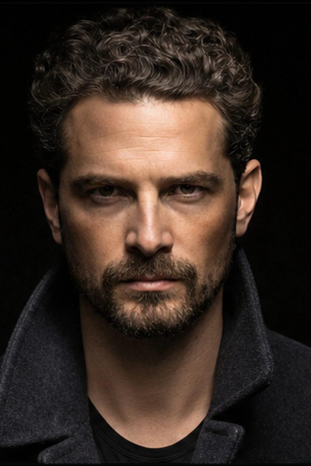 Portrait subject — On-Axis Soft Key Character Portrait lighting setup.