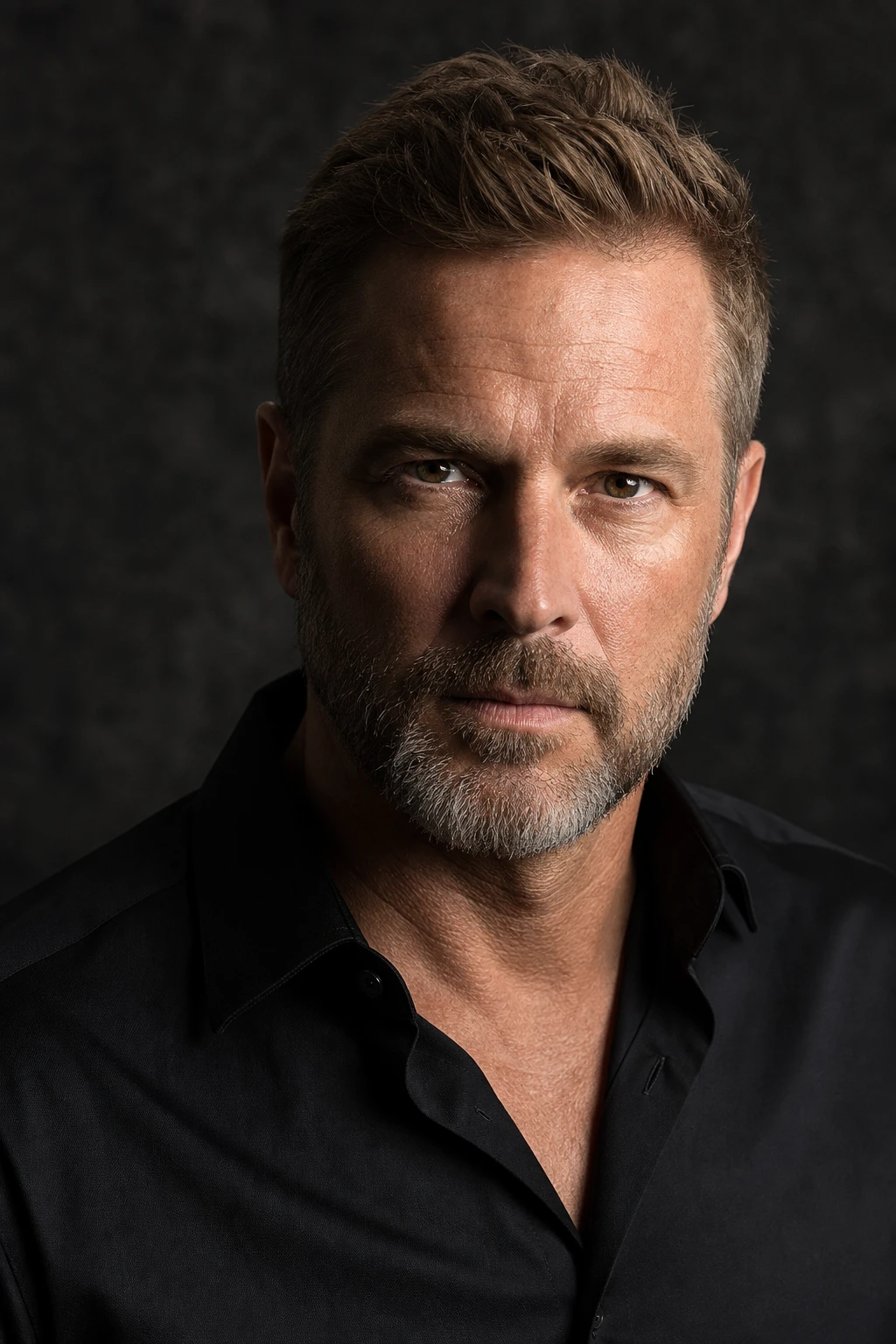 Portrait subject — Dramatic Portrait lighting setup.
