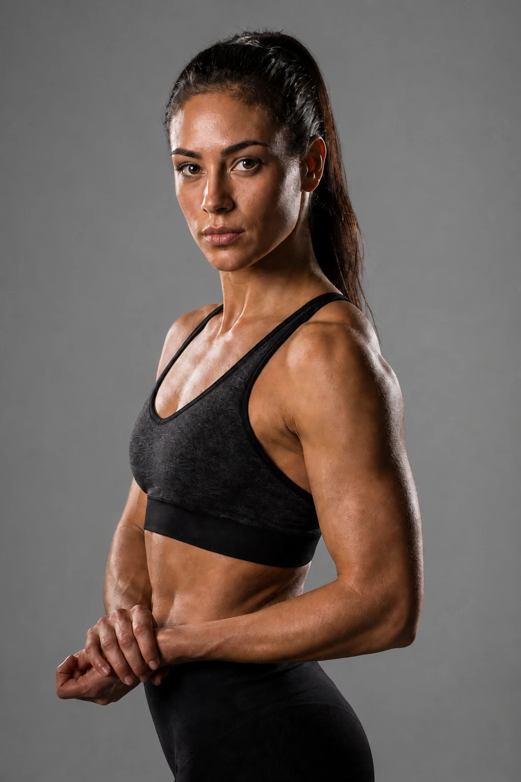 Athlete — No Grid Spill variation of Gridded Softbox Athlete Portrait.