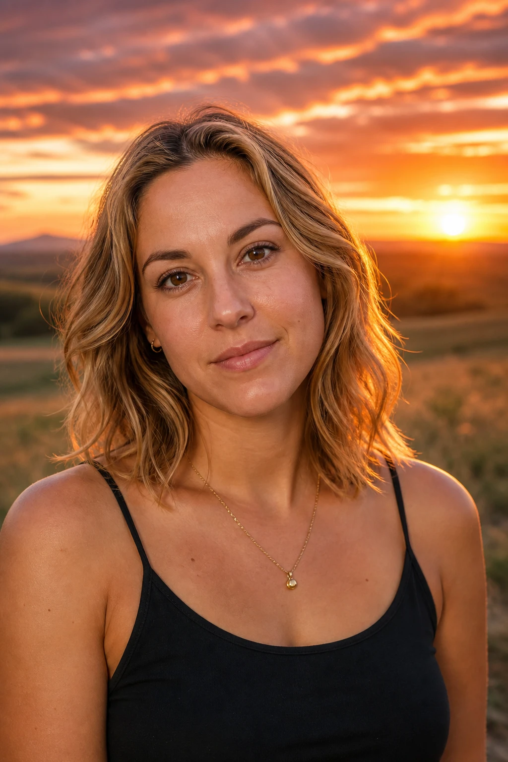 Portrait subject — High-Speed Sync Sunset Portrait lighting setup.