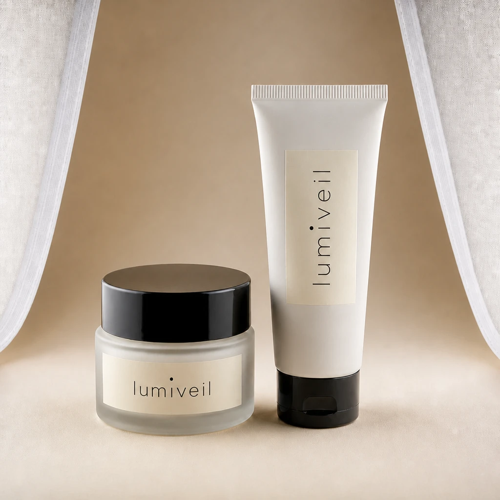 Skincare products — Black Card Premium variation of Light Tent Cosmetic Jar.