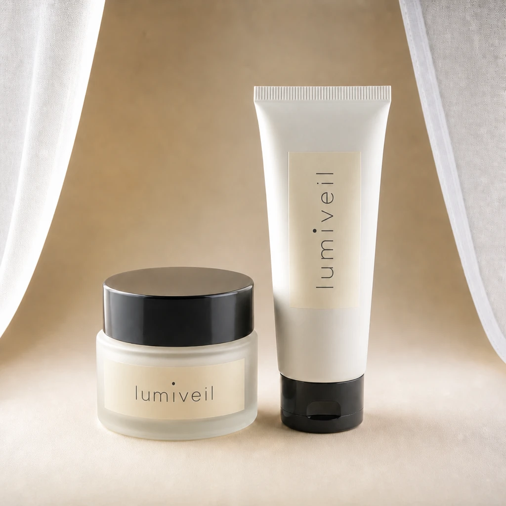 Skincare products — Directional Opening variation of Light Tent Cosmetic Jar.