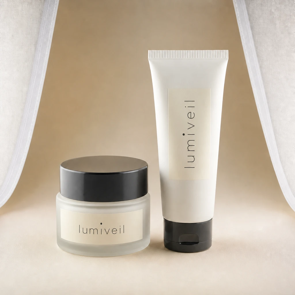 Skincare products — Light Tent Cosmetic Jar lighting setup.