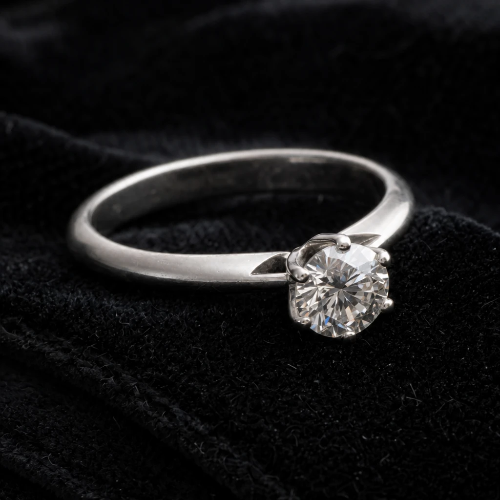 Diamond ring — Sparkle Repositioned variation of Mirror Card Jewelry Sparkle Macro.