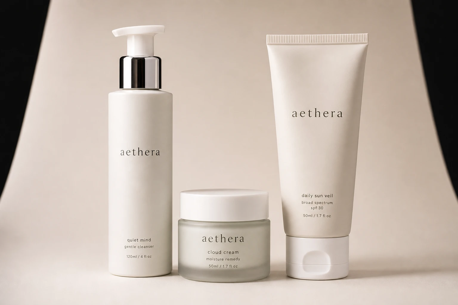Skincare products — Octabox Soft Key Skincare Product lighting setup.