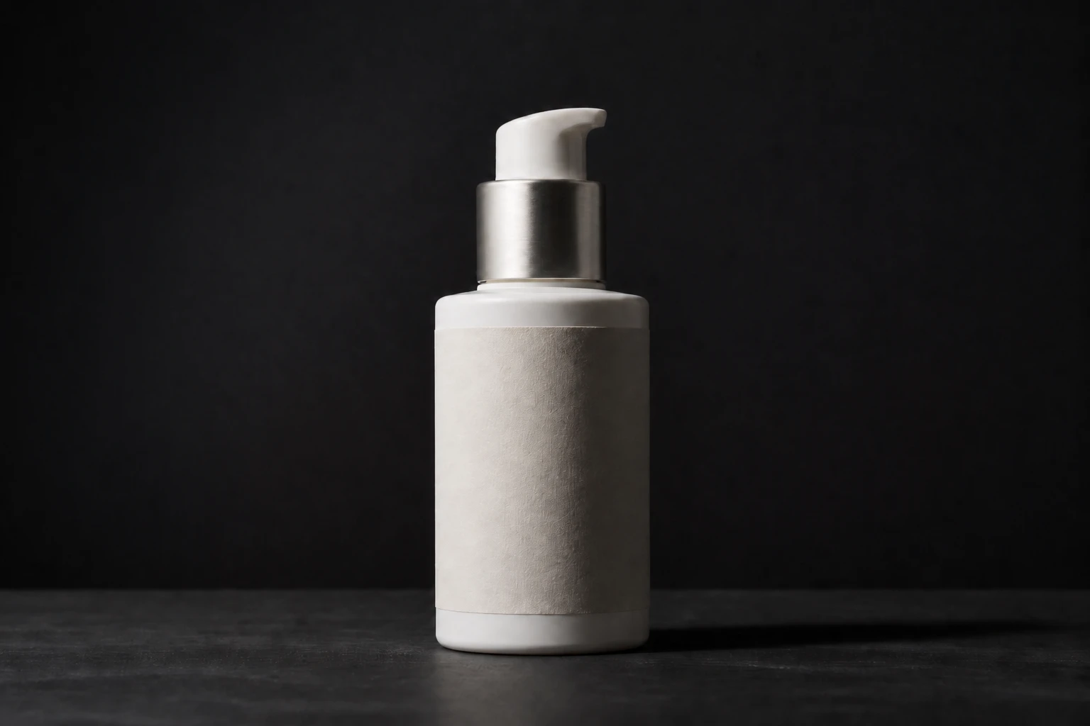 Move the umbrella back one meter for slightly harder light and more defined texture Product bottle — Pull Back Harder variation of Speedlight Shoot-Through Umbrella Product.