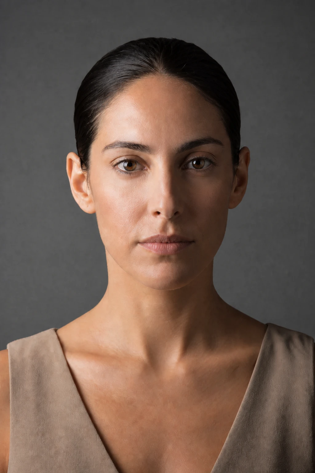 Portrait subject — No Grid variation of Split Light Hard Portrait.