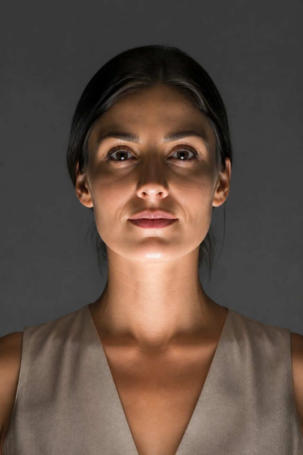 Portrait subject — Underlight Low Angle Portrait lighting setup.