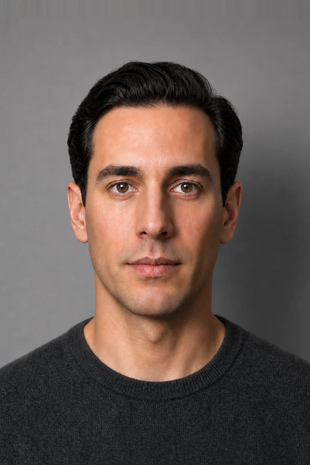 Portrait lit by a 120 cm octabox — 53° source