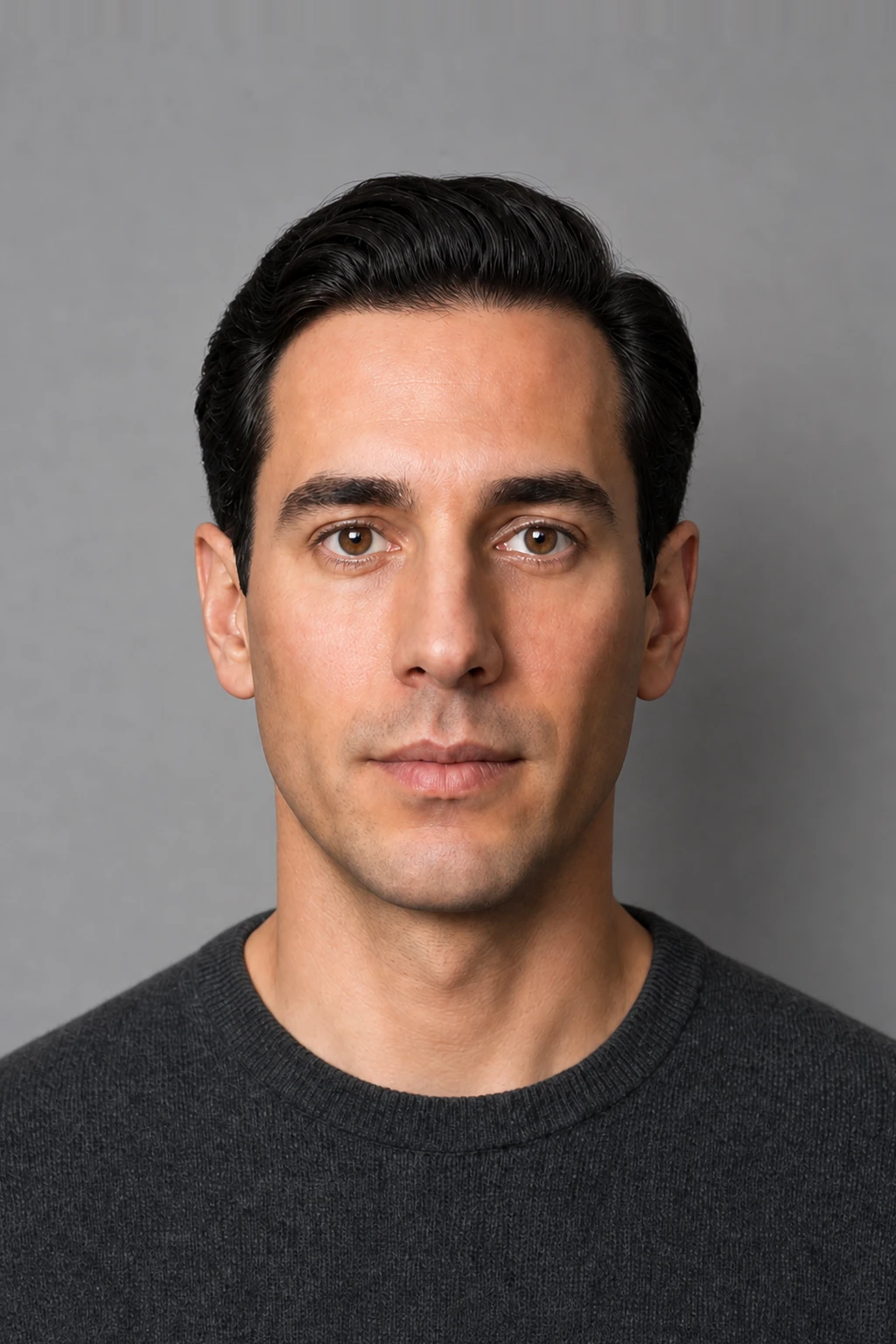 Portrait lit by a 120 cm octabox, moved in — 74° source