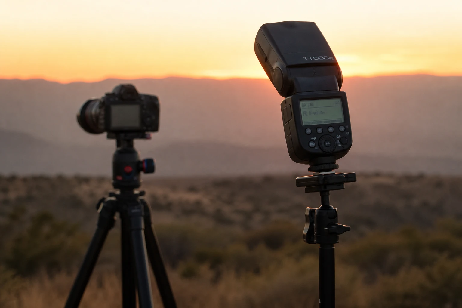 High-speed sync, rigged as it is used — High-speed sync (HSS) lets flash fire at shutter speeds above normal sync — hold sky color while lighting faces
